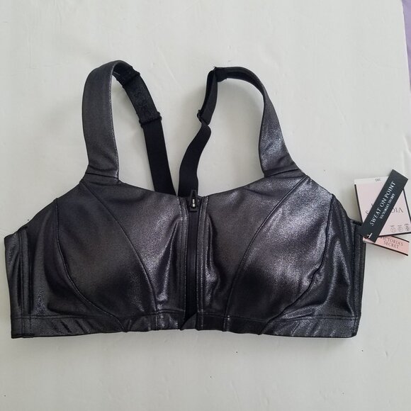 Victoria's Secret Knockout High Impact Front-Close Sport Bra Pewter Size 38 D - Picture 4 of 5